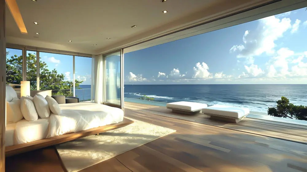 Diseño interiores dormitorio vistas mar Maresme BCN Interiores